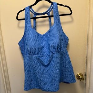 Land’s End periwinkle blue tankini 26W DD